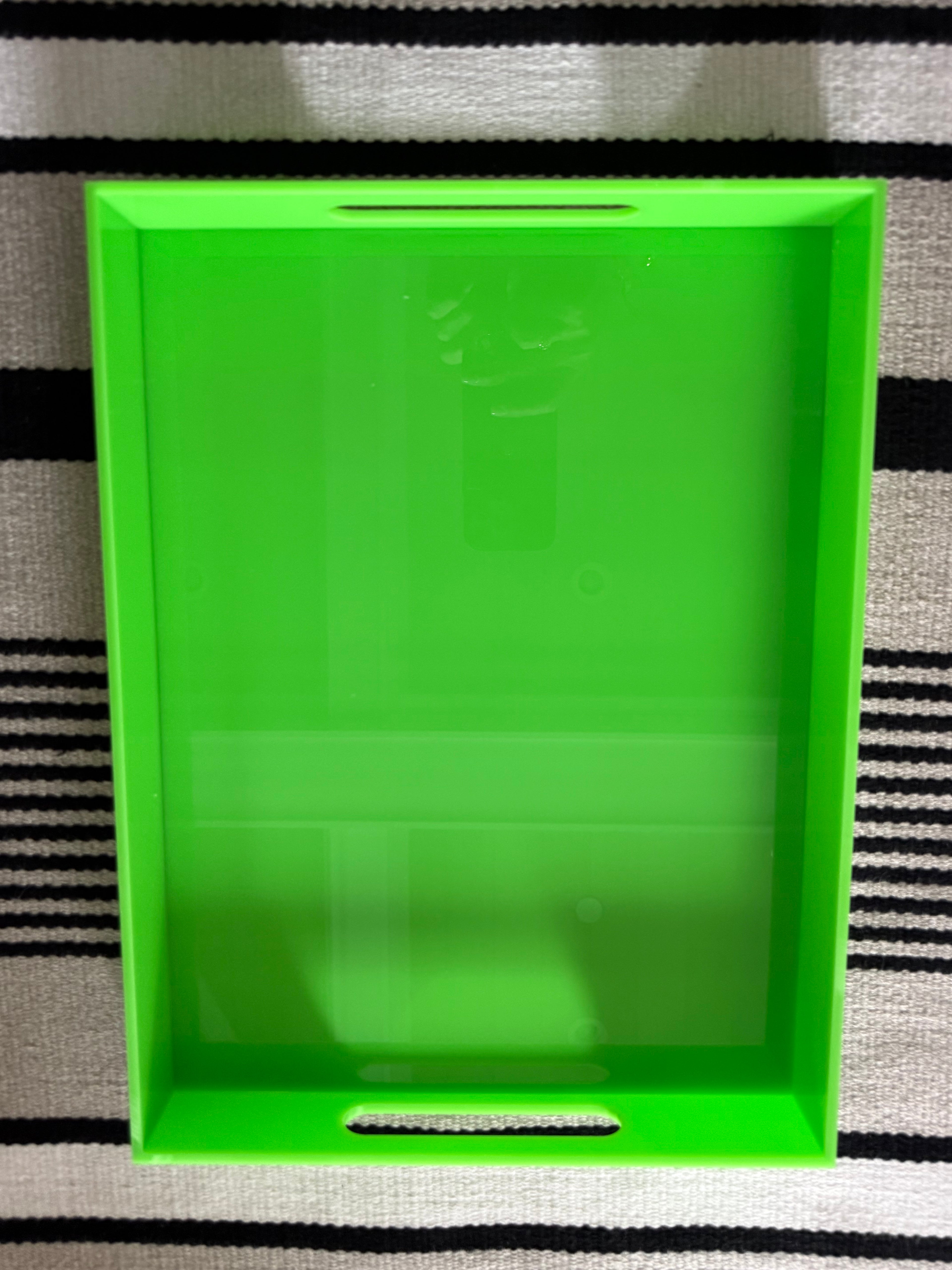 Acrylic Tray-Bright Green 16x12