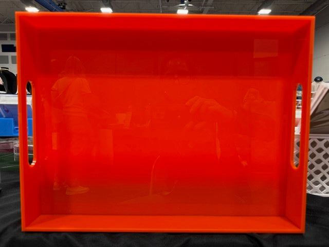 Acrylic TRAY- Bright Orange 16x12