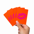 Pink Kiss PVC Plastic Playing Cards