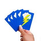 Lighting Bolt PVC Plastic Playing Cards