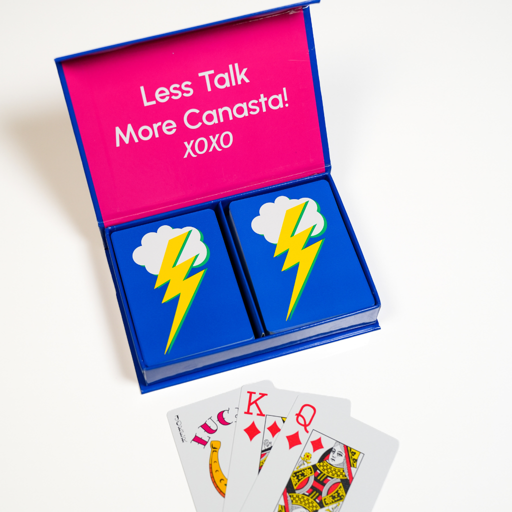 Lighting Bolt PVC Plastic Playing Cards