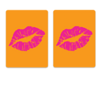 Cards- plastic pvc playing cards-Lips design