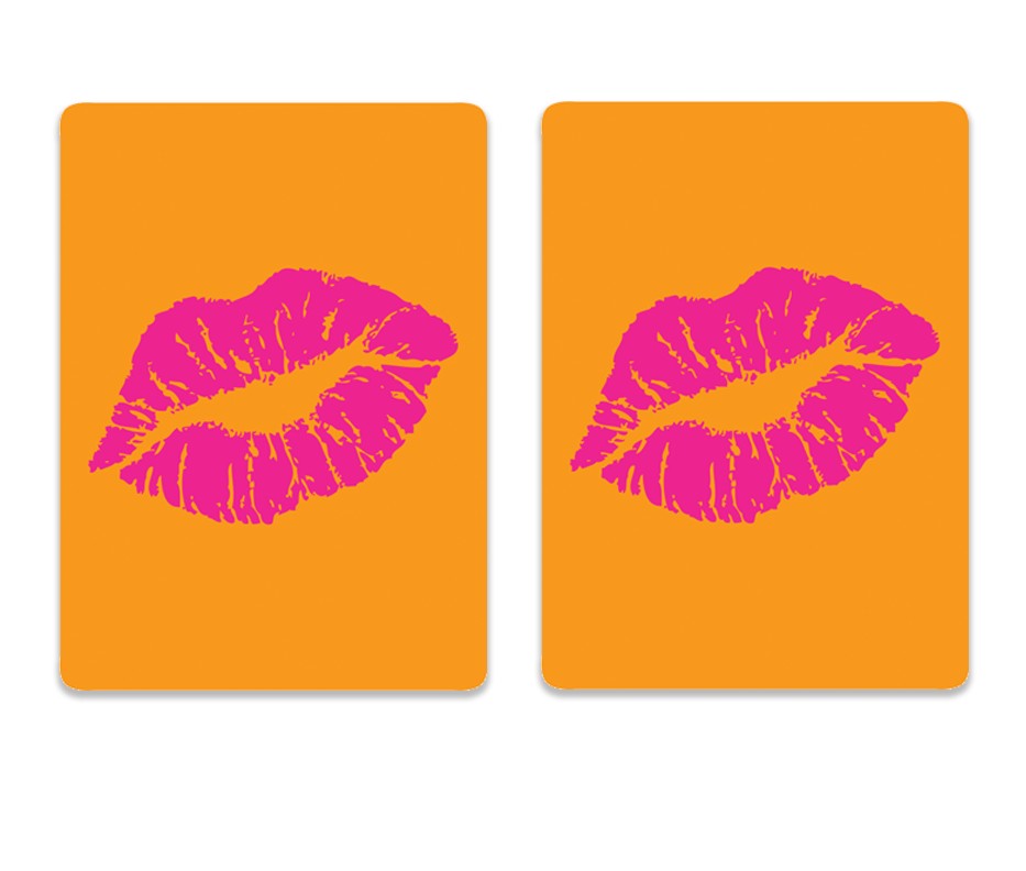 Cards- plastic pvc playing cards-Lips design