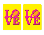 Cards-plastic PVC playing cards LOVE block letters