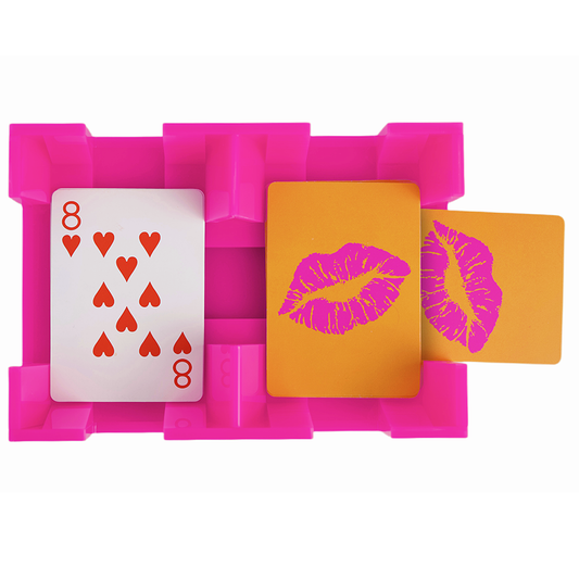 Canasta Spinner Tray HOT PINK