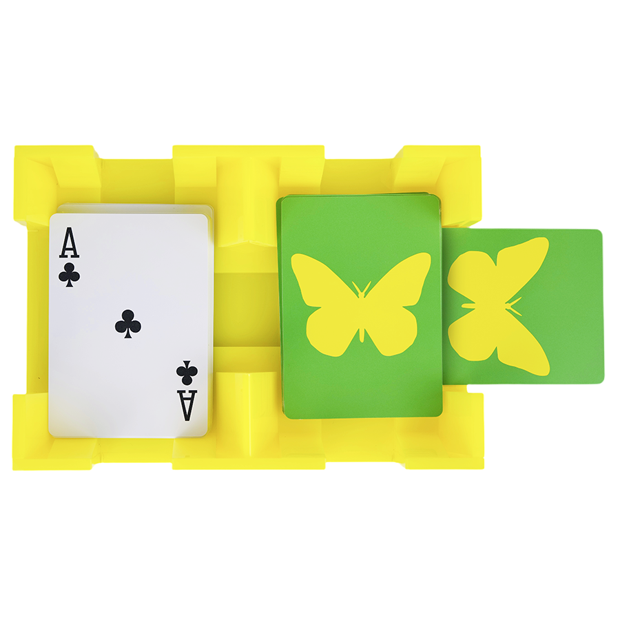 Canasta Spinner Tray Bright YELLOW