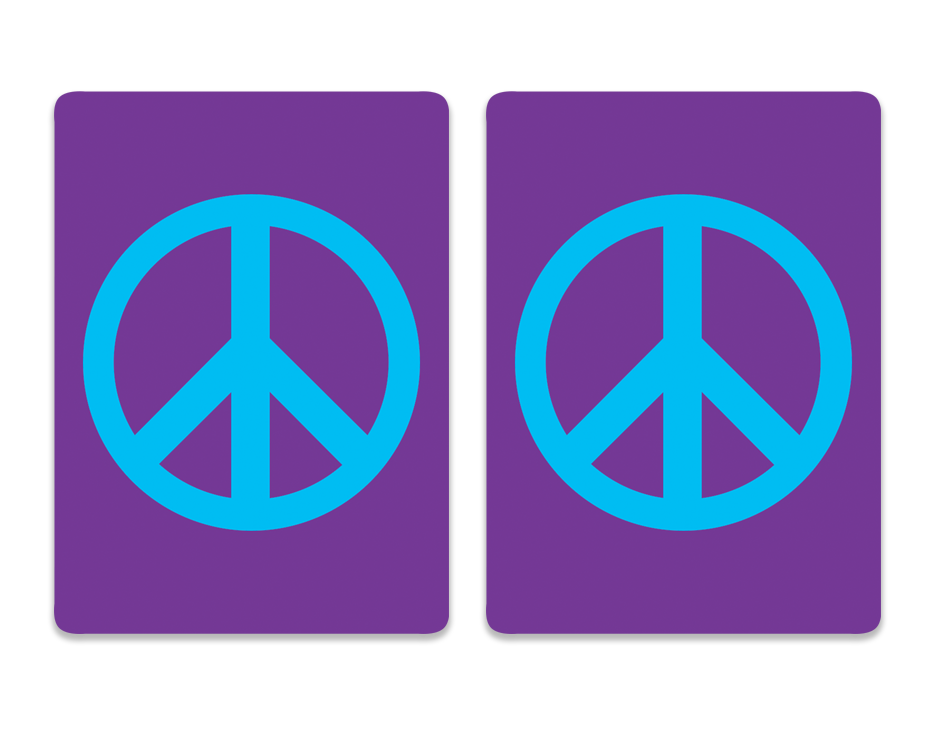 Cards-plastic PVC playing cards PEACE