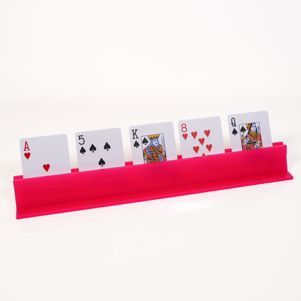 Hot Pink Canasta Rack | Card Holder