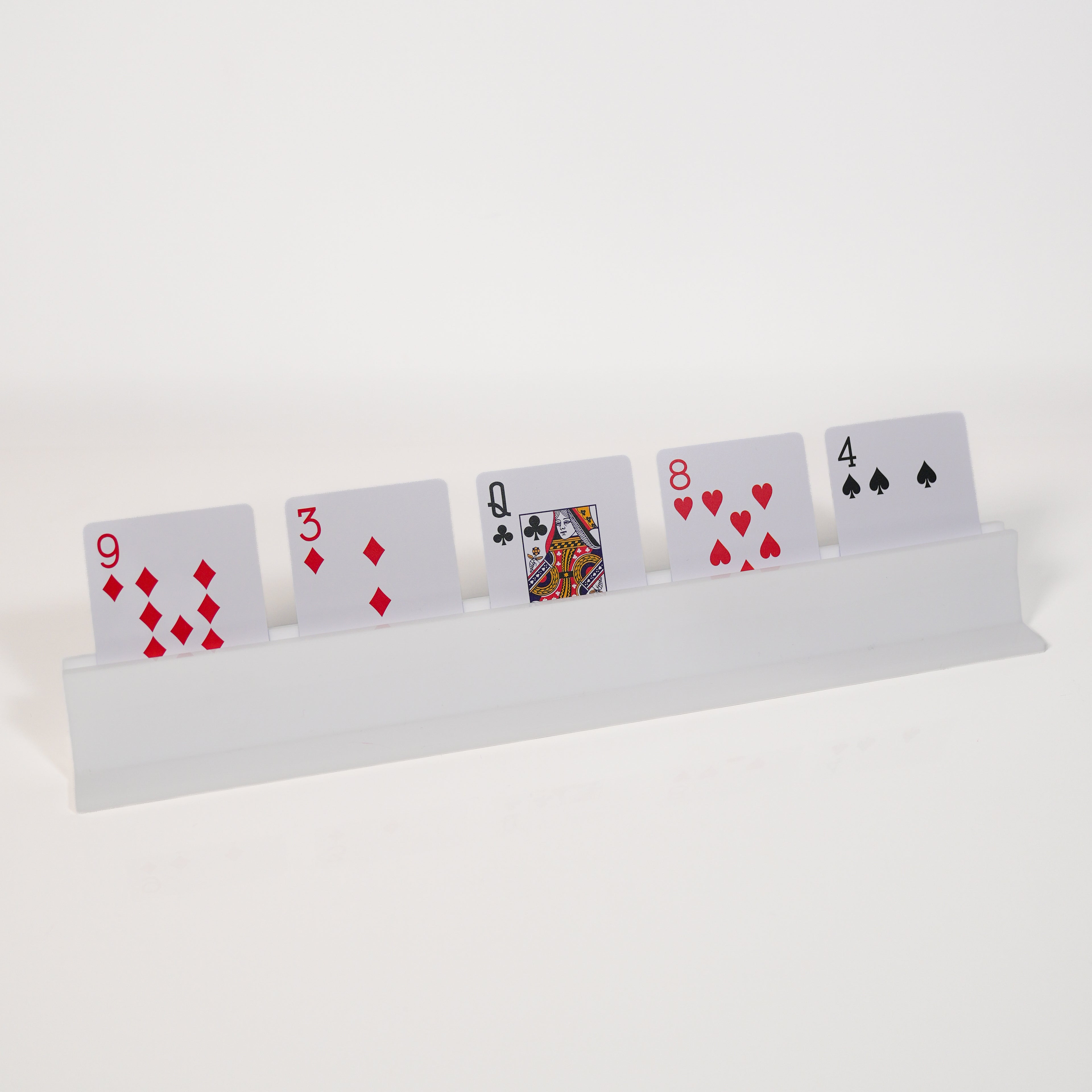 White Canasta Rack | Card Holder