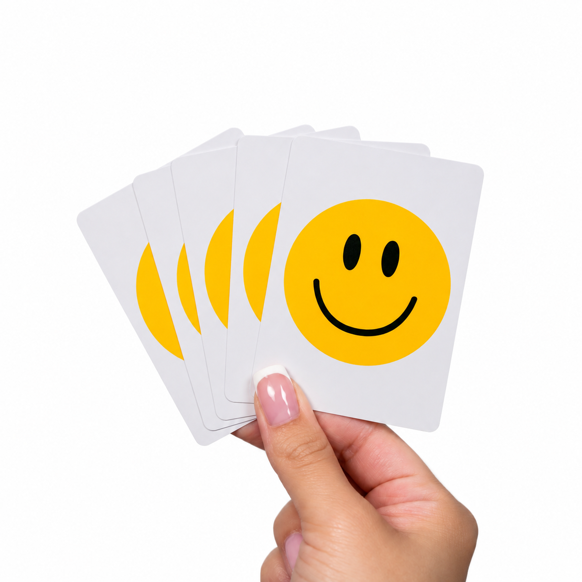 Smile Face PVC Plastic Playing Cards