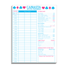 Scorekeeping PAD for Canasta.