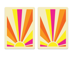 Cards-plastic PVC playing cards SUN RAYS sunshine