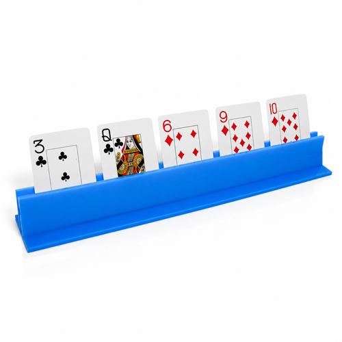 Bright Blue Canasta Rack | Card Holder