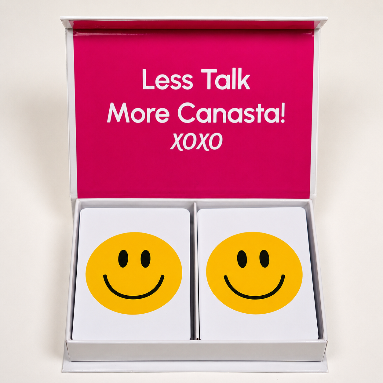 Smile Face PVC Plastic Playing Cards