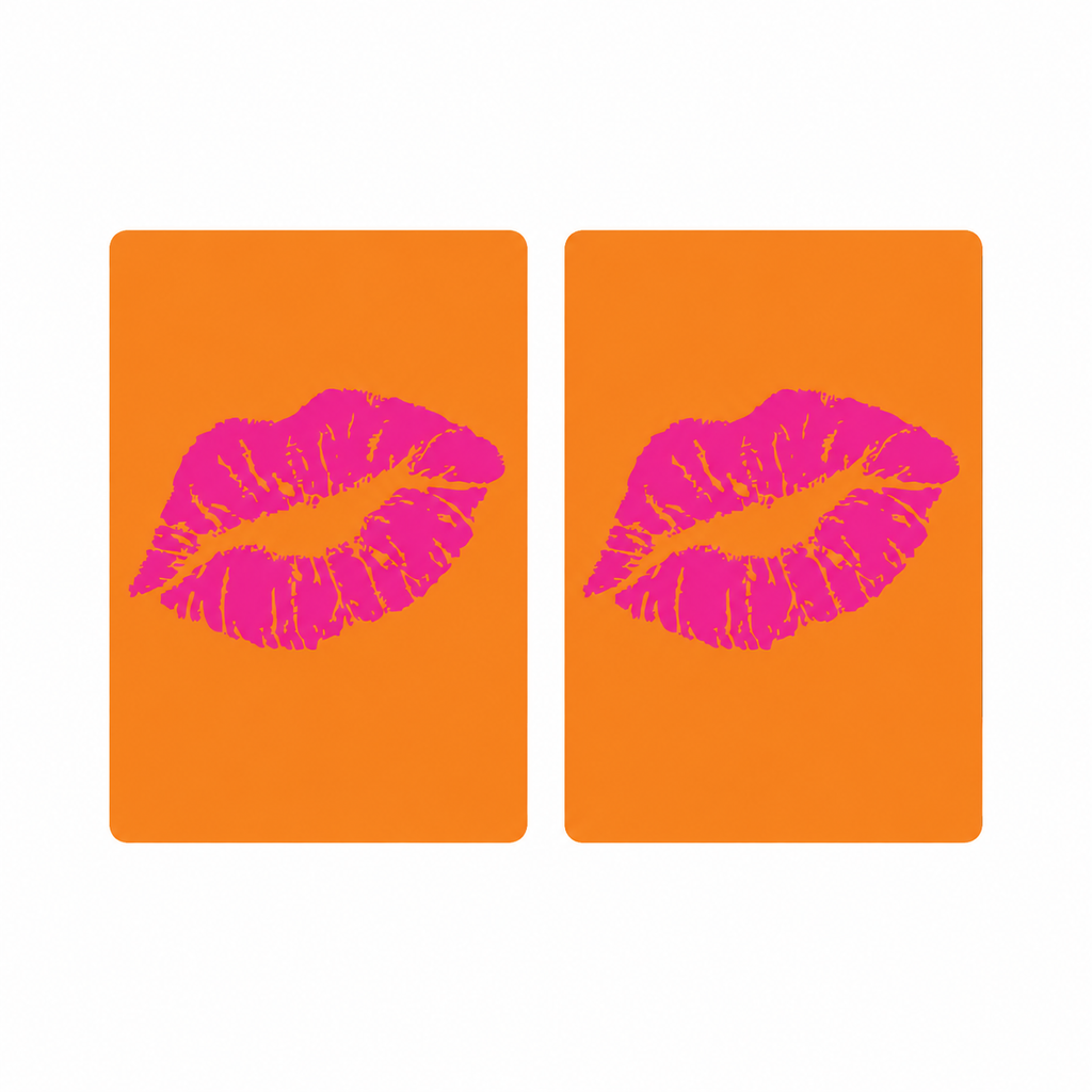 Pink Kiss PVC Plastic Playing Cards