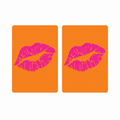 Pink Kiss PVC Plastic Playing Cards