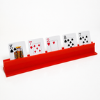 Bright Orange Canasta Rack | Card Holder