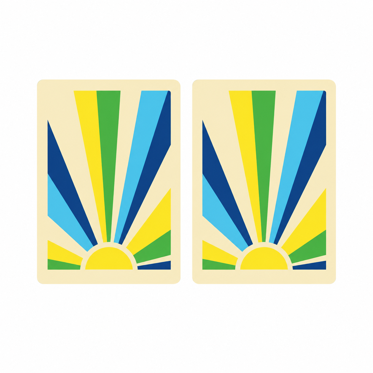 Sunrise PVC Plastic Playing Cards