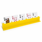 Bright Yellow Canasta Rack | Card Holder